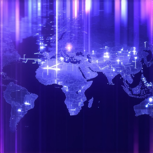 Digital map with AI analytics overlay for local SEO