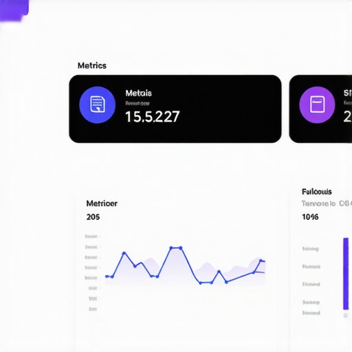 Screenshot of AI analytics dashboard showing local SEO metrics