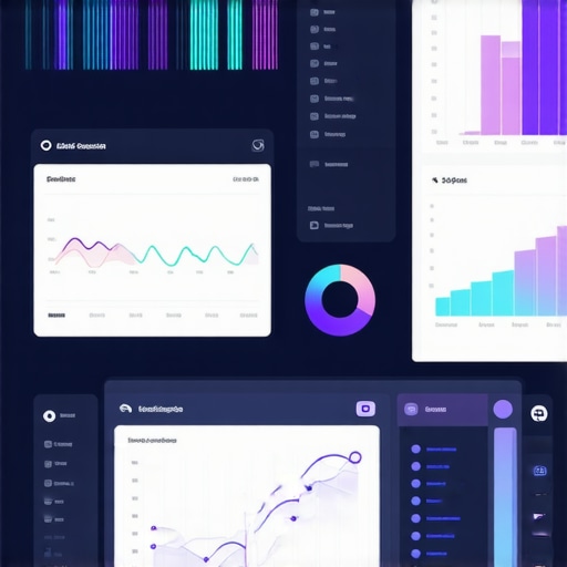 Futuristic digital dashboard showing real-time local SEO analytics with AI integration.