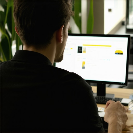 Advanced Review Management in Local SEO Business owner using AI to analyze reviews for local SEO