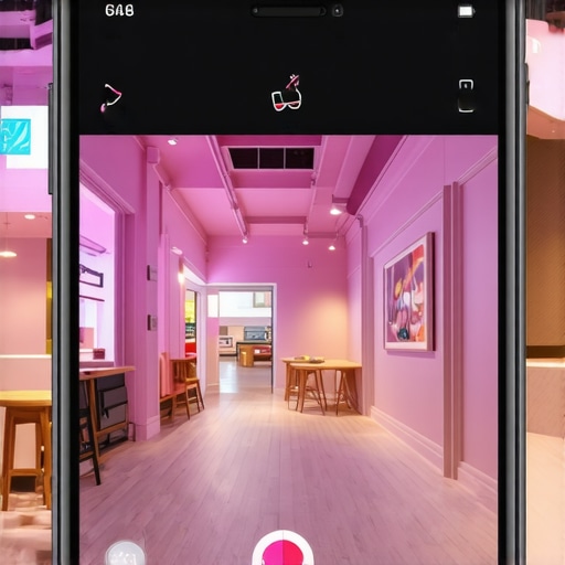 AR app displaying virtual walkthroughs of local businesses