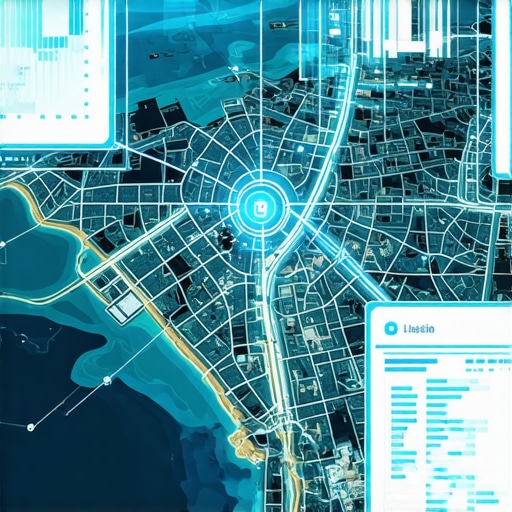 Advanced digital map with augmented reality overlays and predictive analytics