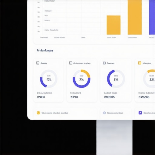 GMB dashboard showing analytics, schema markup, and multimedia integration