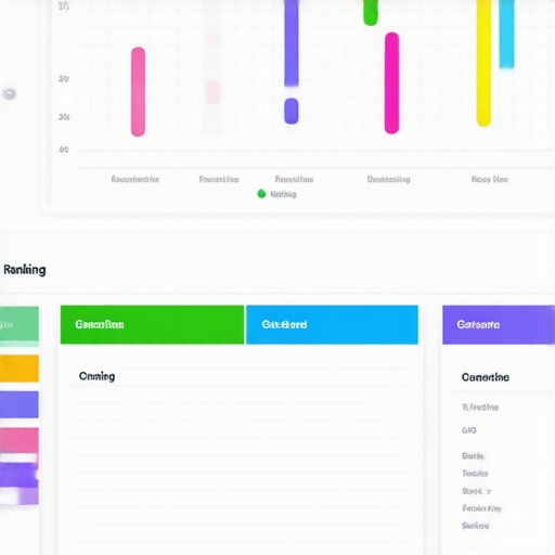 Screenshot of a dashboard showing real-time Google My Business analytics and local SEO metrics.