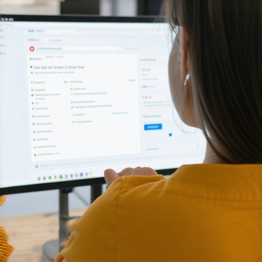 Business owner reviewing local SEO analytics and structured data implementation