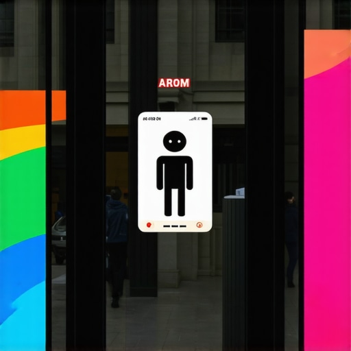 Storefront with AR and geofencing graphics demonstrating advanced local marketing techniques.