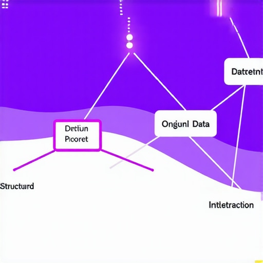 Diagram showing semantic clustering and structured data for local SEO optimization.