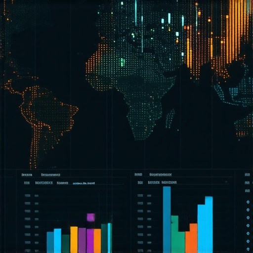 Futuristic AI interface analyzing local business data with graphs and maps.