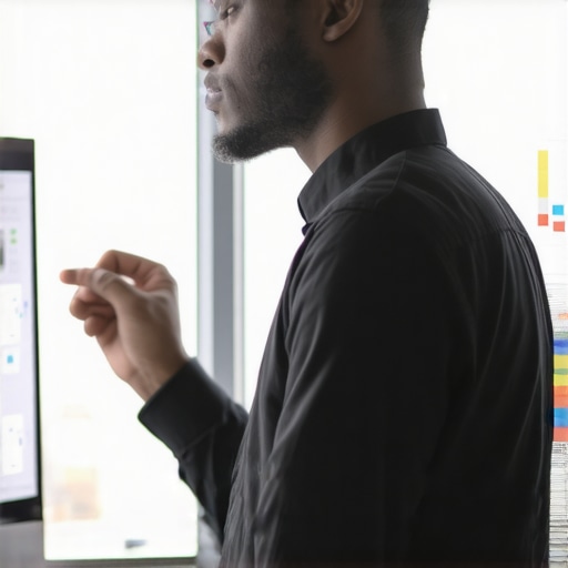 Digital marketer reviewing analytics dashboard for local SEO insights