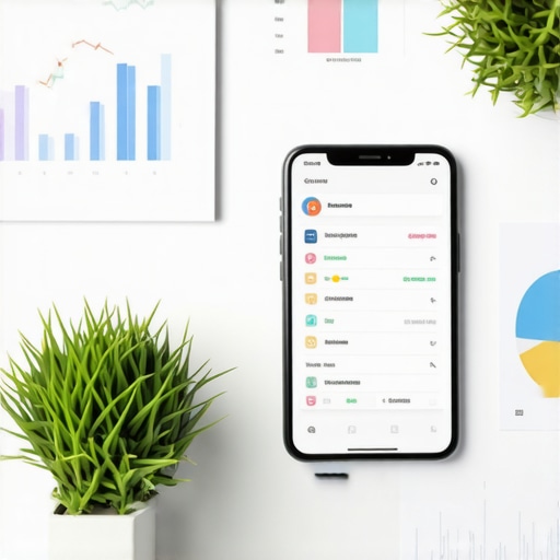 Person analyzing local search analytics on a computer with marketing tools.