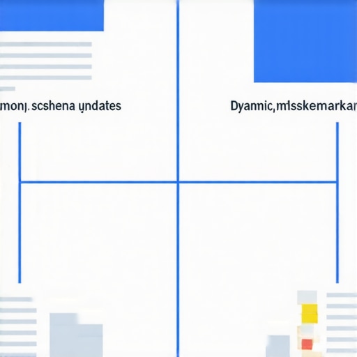 Dynamic Schema Markup Visualization Illustration of how dynamic schema markup updates enhance local SEO relevance