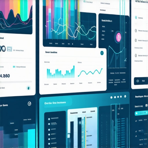 A high-tech dashboard with local SEO metrics, AI integration, and augmented reality features for strategic insights.