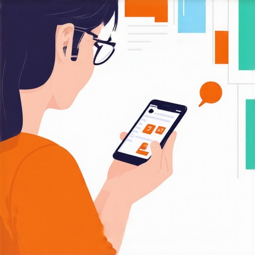 A business owner using a smartphone to engage with local customers