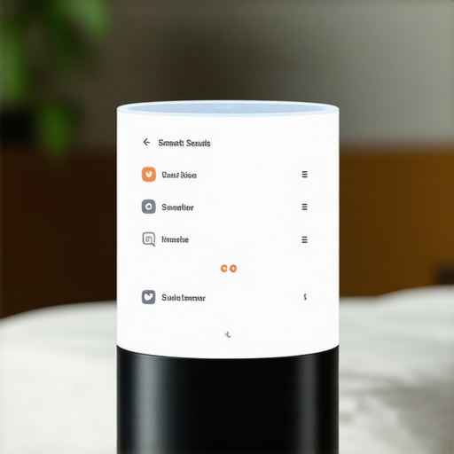 Smart speaker displaying local business results via voice command