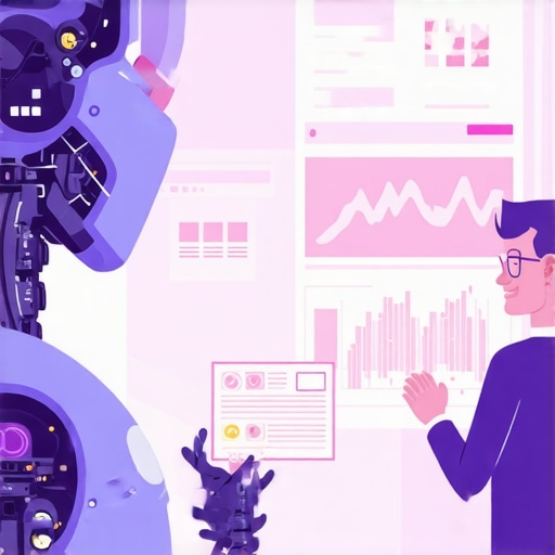 AI Review Analysis in Business Insights Digital illustration depicting AI software analyzing online customer reviews for local SEO optimization.