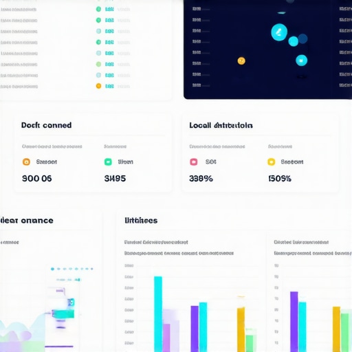 Advanced Local SEO Attribution Dashboard A digital analytics dashboard showing attribution data from various customer engagement channels