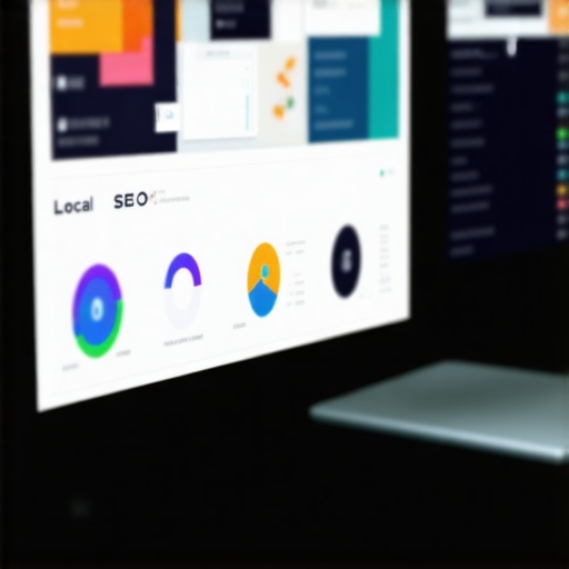 Screenshot of a digital dashboard showcasing local SEO analytics and AI-driven insights.