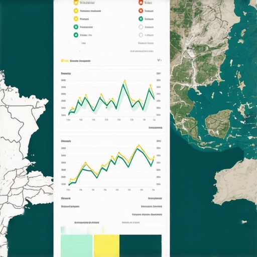 Screenshot of analytics dashboard displaying map-based data analysis for local SEO optimization.