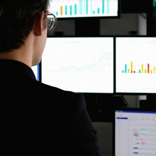 Digital marketing expert reviewing Google My Business analytics and performance metrics.