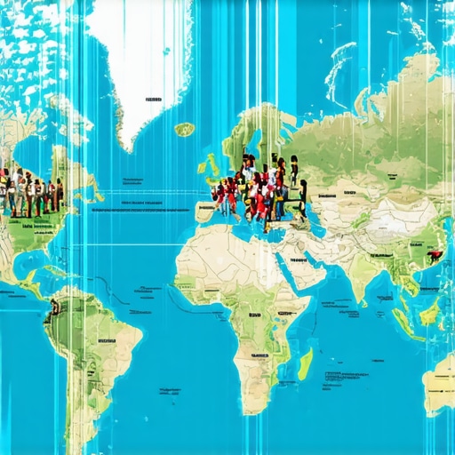 Geospatial AI Mapping for Local SEO A digital map illustrating customer movement, foot traffic, and geospatial data for businesses.