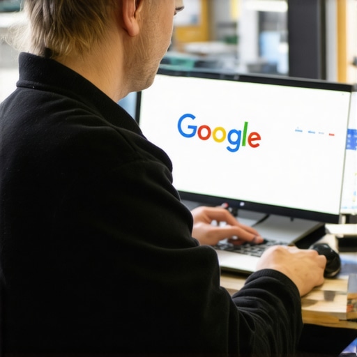 Optimizing Google My Business Profile for Local SEO in 2026 Business owner refining GMB profile with new photos and description, symbolizing local SEO optimization