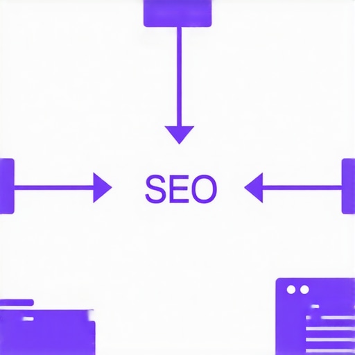 Illustration of data flow integrating AI and analytics in Google My Business optimization