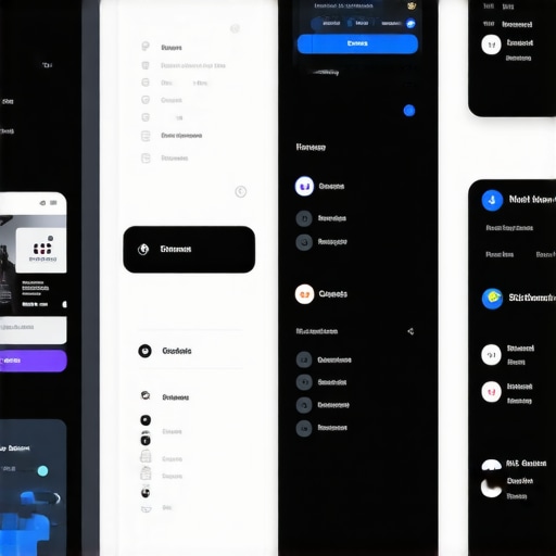 Futuristic GMB Optimization with AI and AR Visual representation of a business profile optimized with augmented reality and AI analytics.