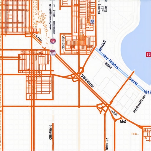 Geospatial Analytics for Local SEO A digital map with colorful overlays representing local business zones and demographic heatmaps.