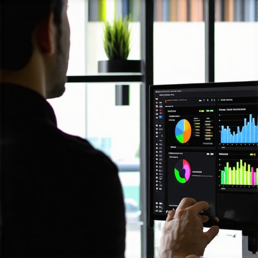 Business analytics dashboard displaying customer interaction data.