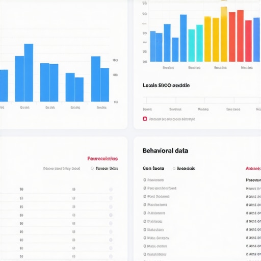A digital analytics dashboard showing local SEO metrics and consumer behavior patterns.