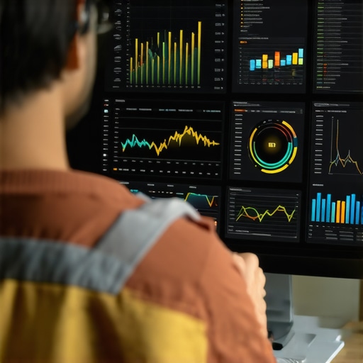 Business owner reviewing analytics dashboards for local SEO strategies.