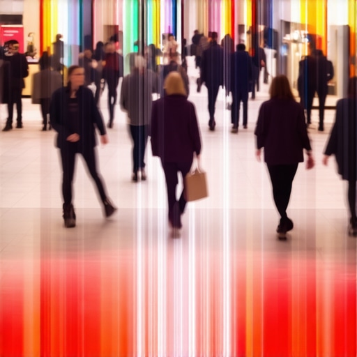 AI-generated heatmap illustrating customer flow within a retail environment.