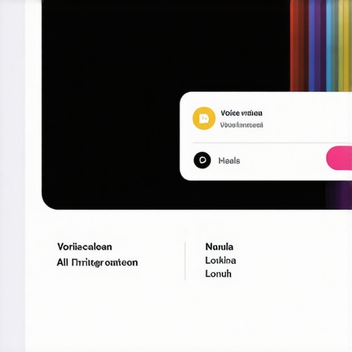 Future of Local SEO with Voice and Visual Search Futuristic digital map displaying voice and visual search interactions with local business profiles