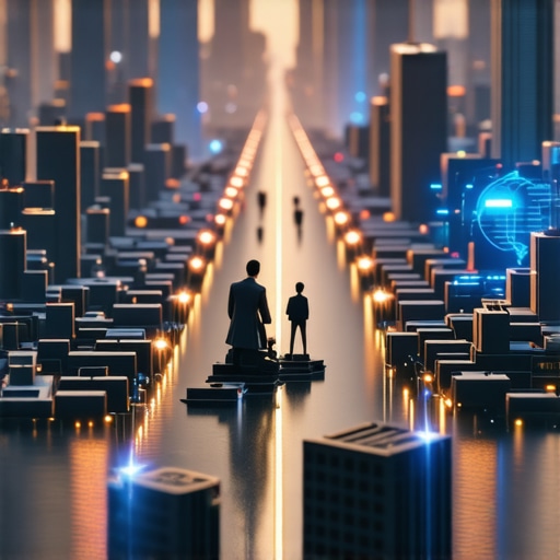 A digital cityscape illustrating interconnected signals representing modern local SEO tactics.