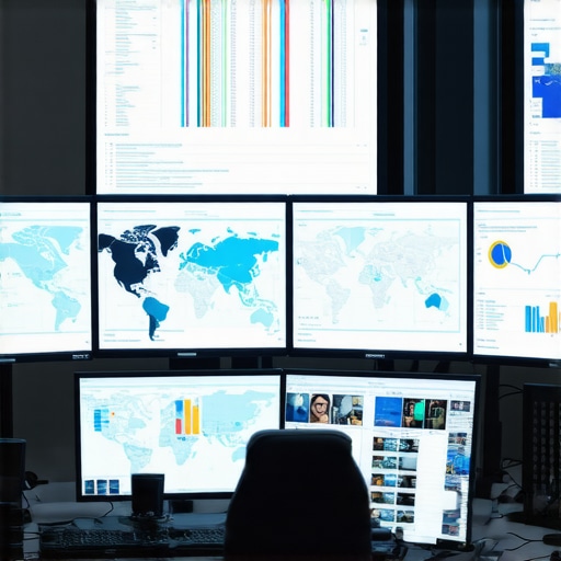 A digital dashboard showcasing analytics of customer movement patterns and localized video engagement metrics.