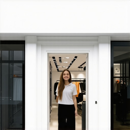 A 3D virtual tour of a store enhanced with augmented reality features.