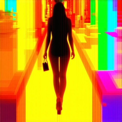 Heatmap of customer movement in a retail environment showing hotspots and pathways.