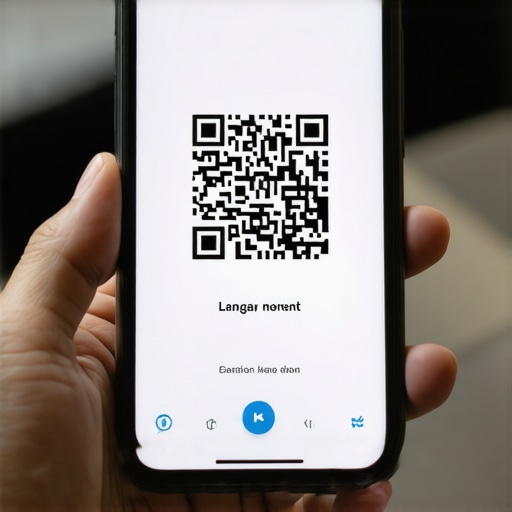 Smartphone scanning QR code for micro-moment engagement verification.