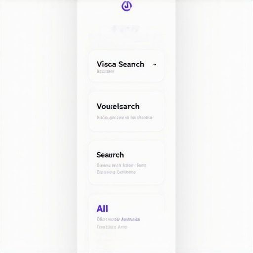 Illustration of advanced local SEO tools with voice and visual search features