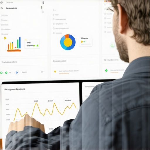 Enhanced GMB Signal Management Business owner reviewing local SEO signals on digital dashboard.