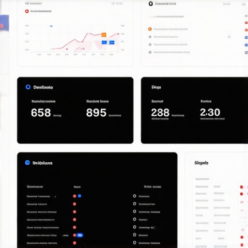 Local SEO Signal Dashboard Screenshot of a dashboard with real-time local SEO signals and analytics